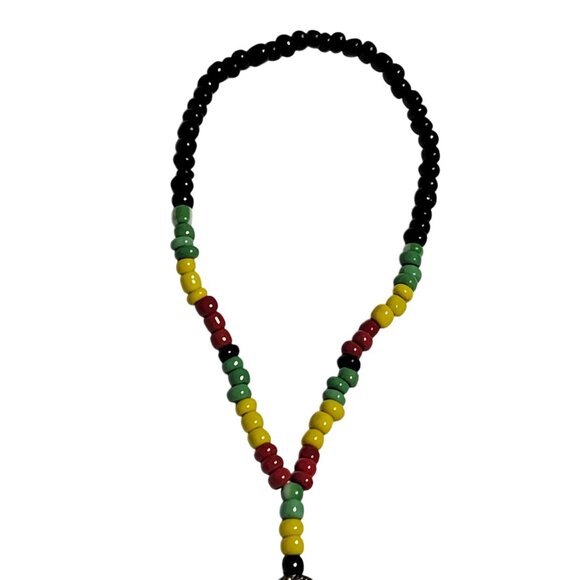 Handcrafted Rasta Inspired Beaded Bracelet Colorful Fashion Jewelry Women - Picture 1 of 4